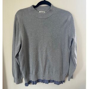 Acne Studios Mysti Lurex Metallic Layered Sweater